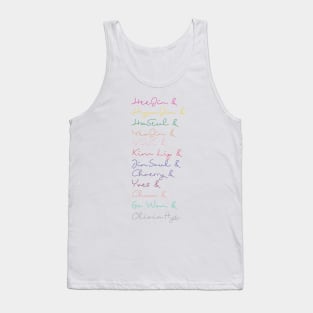 LOOΠΔ OT12 names (w/o squares) Tank Top